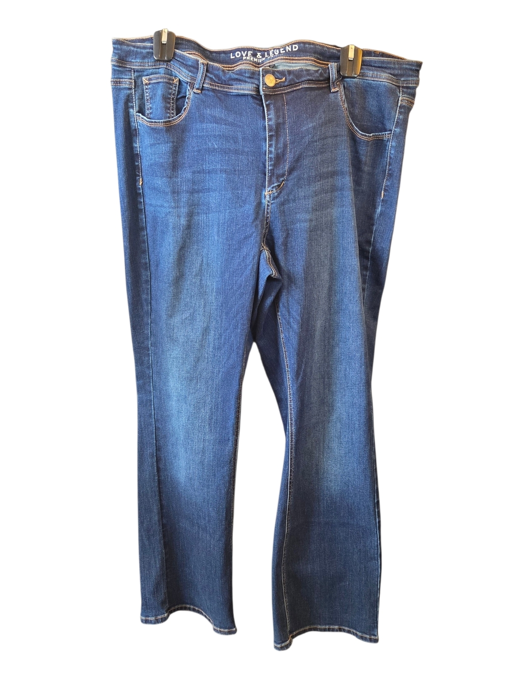 Love And Legend  Straight-Leg Jeans in Dark Blue Size 22 - Picture 2 of 6